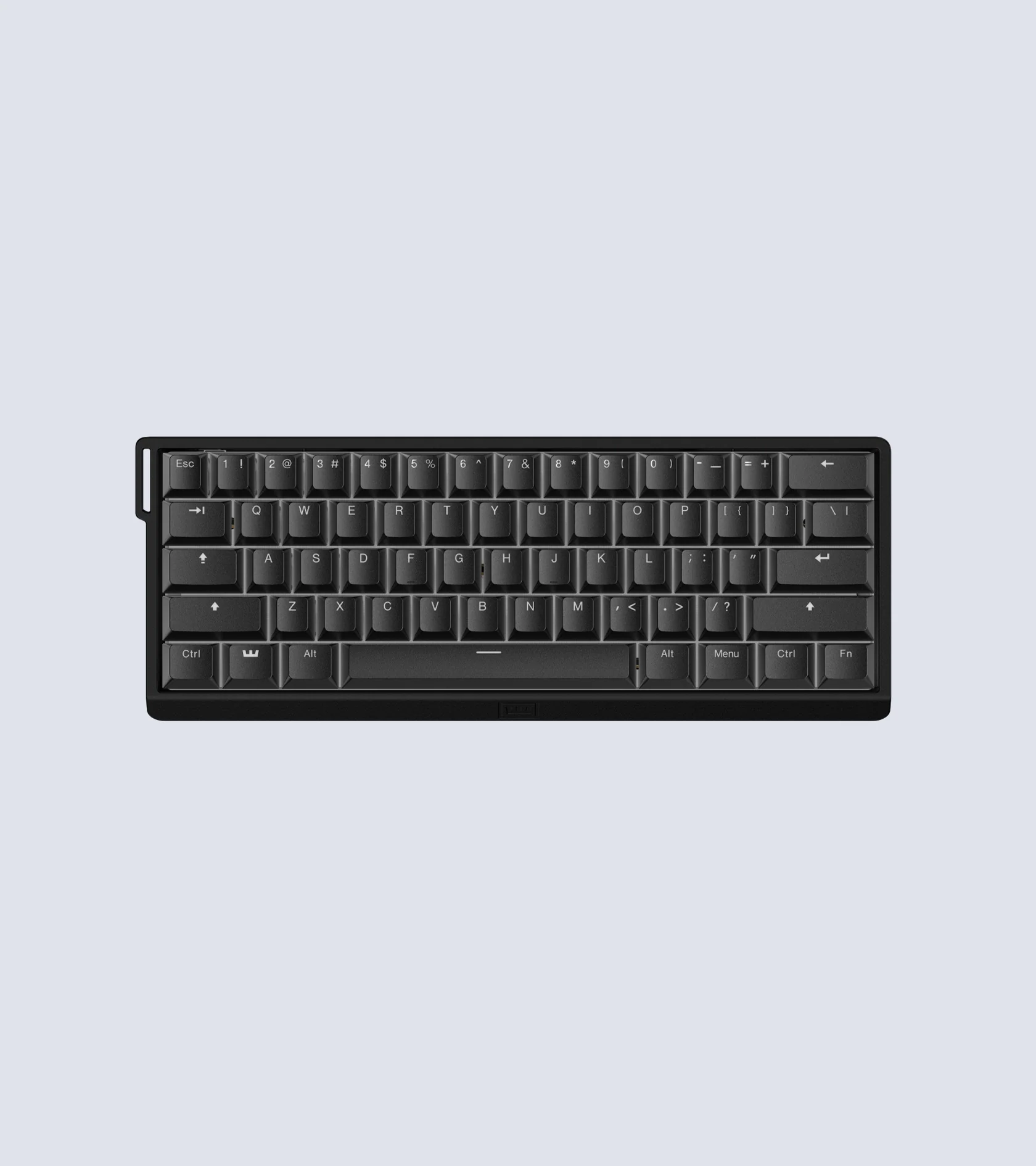 Wooting 60HE v2 补充图；原厂外观示意，非实测改装外观